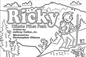 Ricky Climbs Pikes Peak cover to color